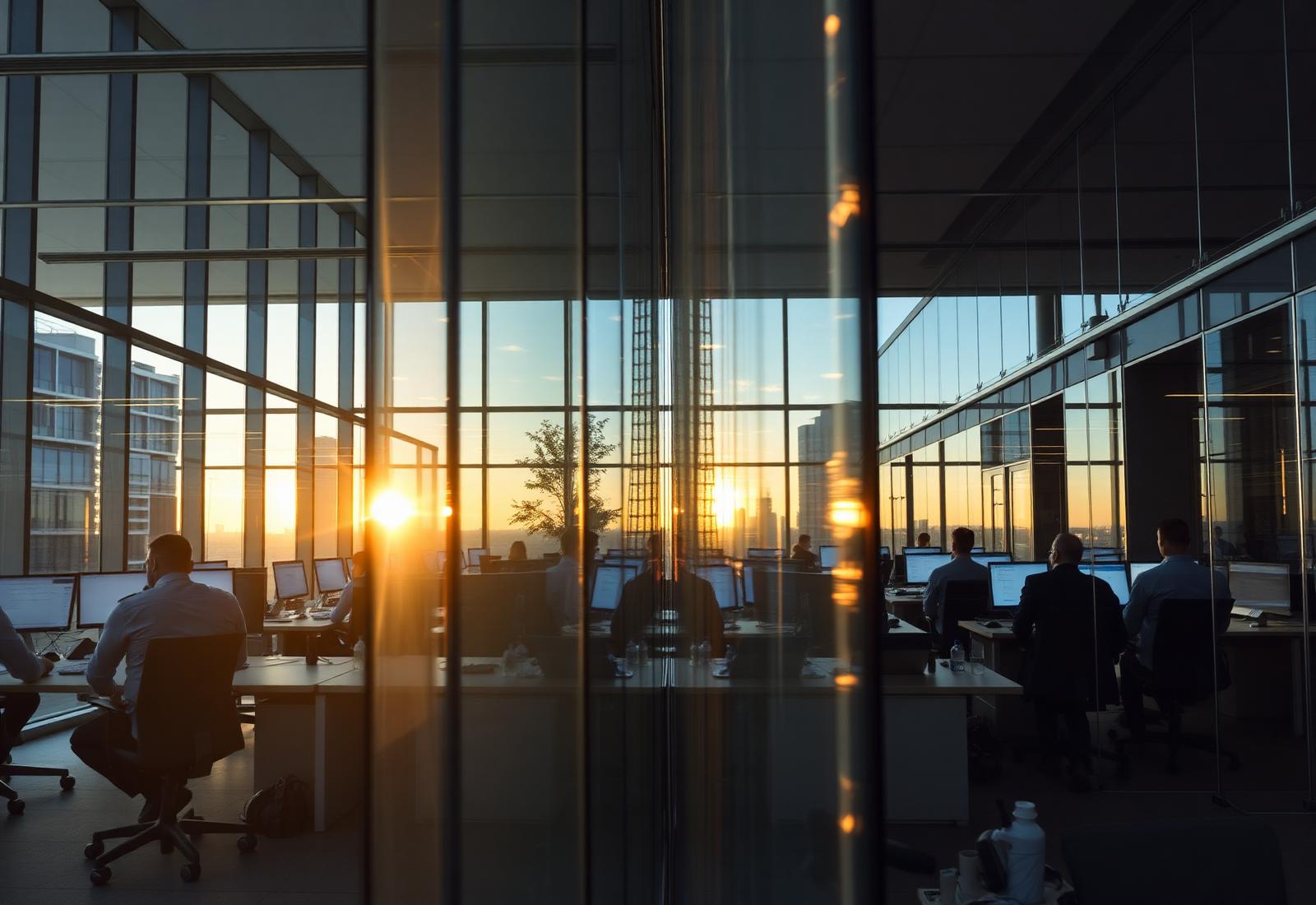 Modern office workspace of an IT consultancy